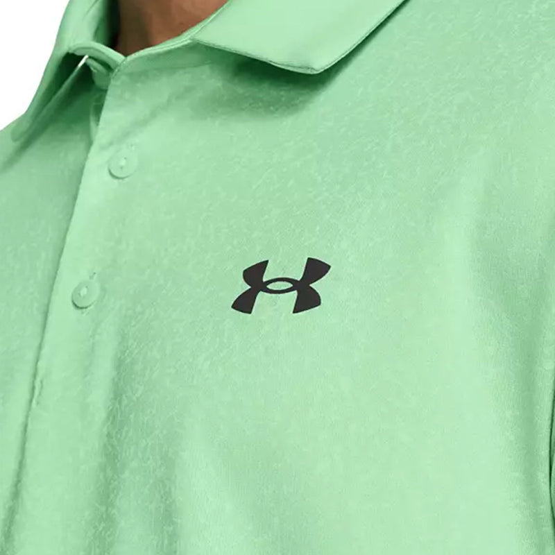 UNDER ARMOUR Playoff 3.0 Coral Jacquard Men's Polo (Matrix Green)