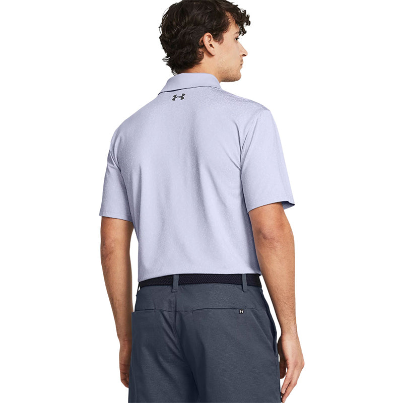 UNDER ARMOUR Playoff 3.0 Coral Jacquard Men?s Polo (Celeste)