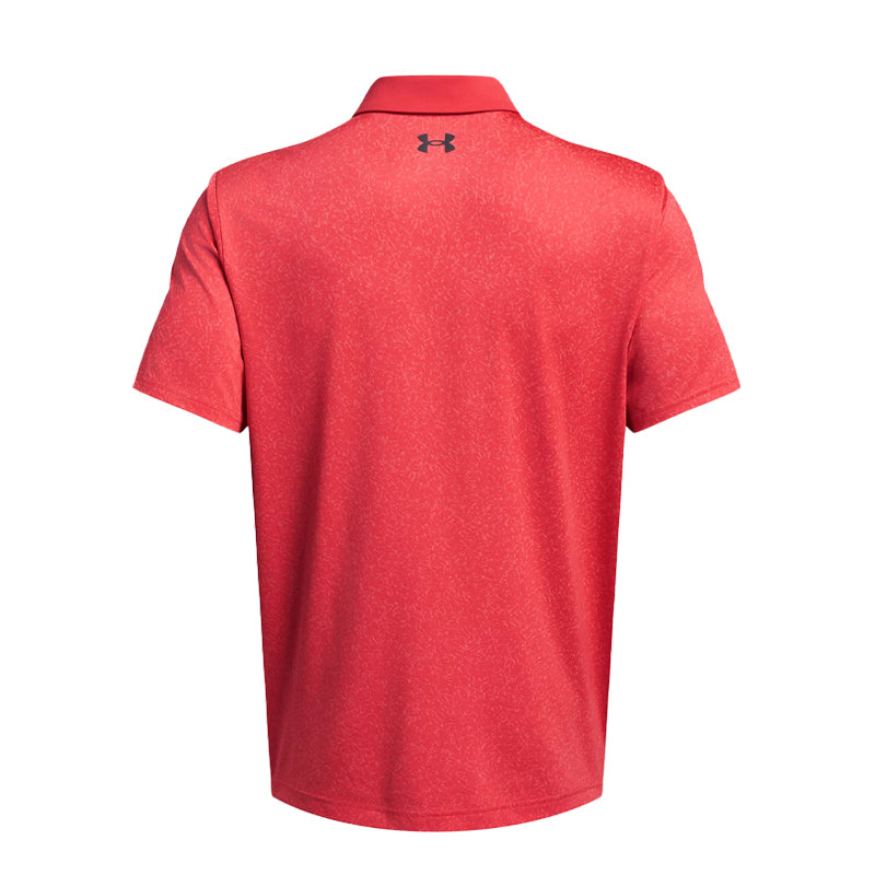 UNDER ARMOUR Playoff 3.0 Coral Jacquard Men's Polo (Red)