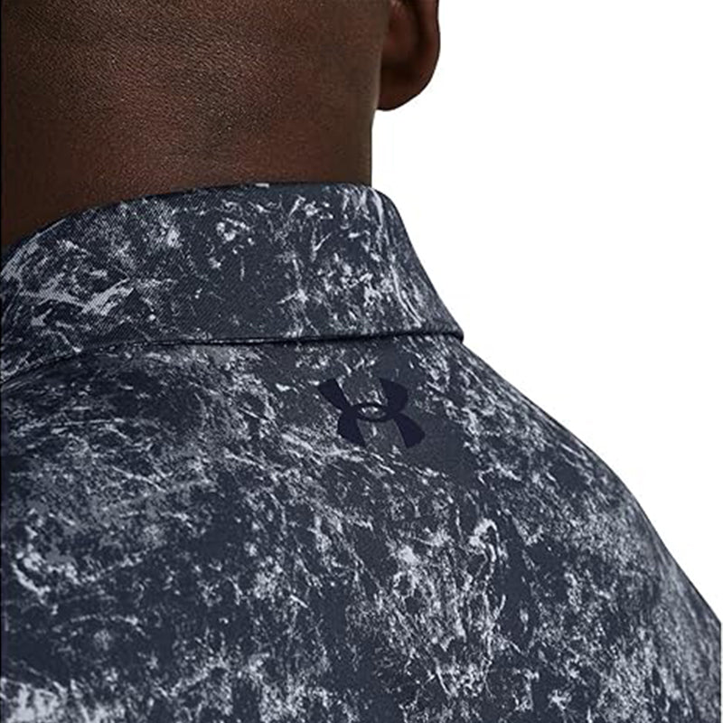 UNDER ARMOUR Playoff 3.0 Printed Men's Polo (Green/Navy)