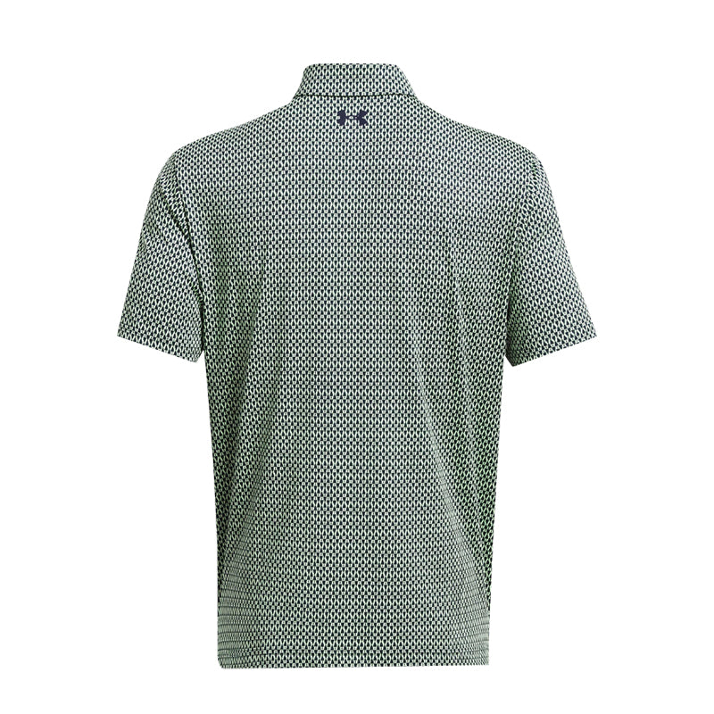 UNDER ARMOUR Playoff 3.0 Printed Men's Polo (Green/Navy)