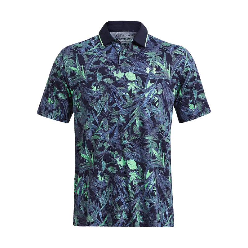 UNDER ARMOUR Iso-Chill Edge Men's Polo (Navy/Green)