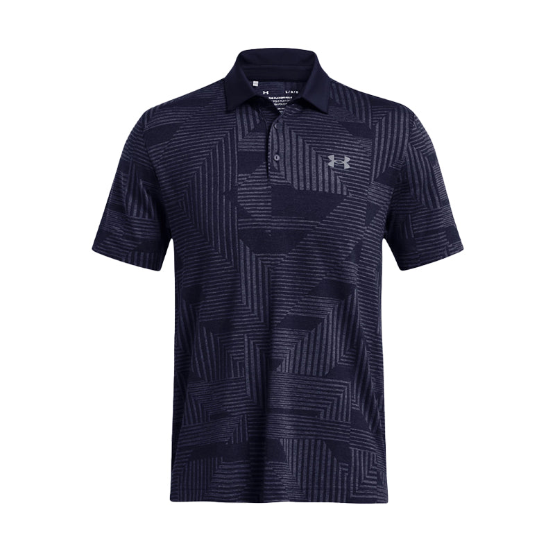 UNDER ARMOUR Playoff Geo Jacquard Men's Polo (Midnight Navy)