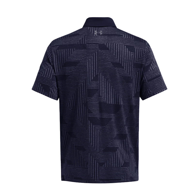 UNDER ARMOUR Playoff Geo Jacquard Men's Polo (Midnight Navy)