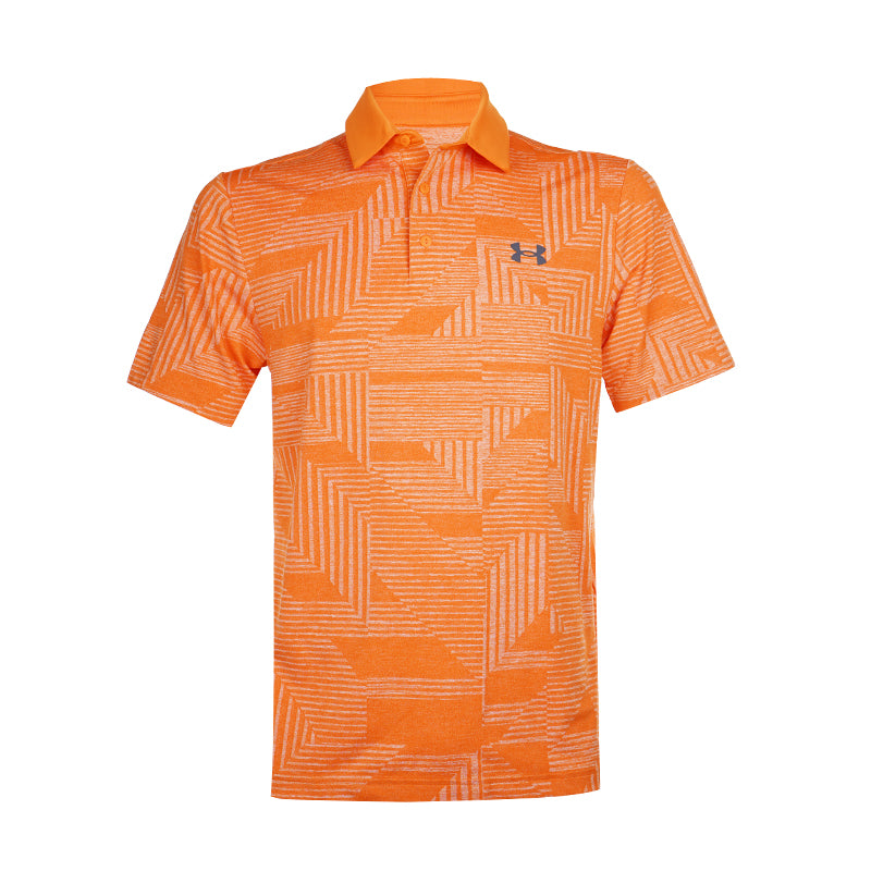 UNDER ARMOUR Playoff Geo Jacquard Men's Polo (Nova Orange)