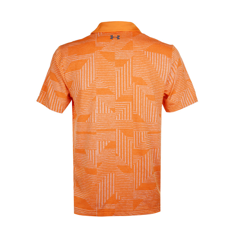 UNDER ARMOUR Playoff Geo Jacquard Men's Polo (Nova Orange)
