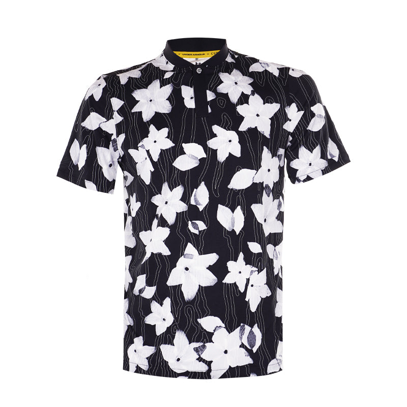 UNDER ARMOUR Curry Bomber Men's Polo (Black/Celeste)