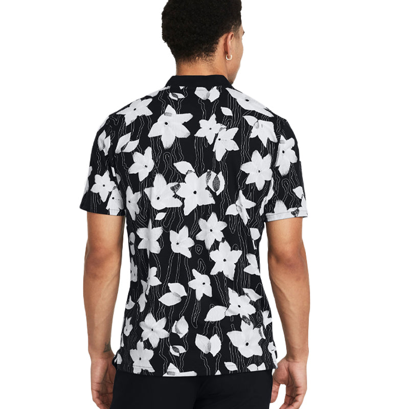 UNDER ARMOUR Curry Bomber Men's Polo (Black/Celeste)