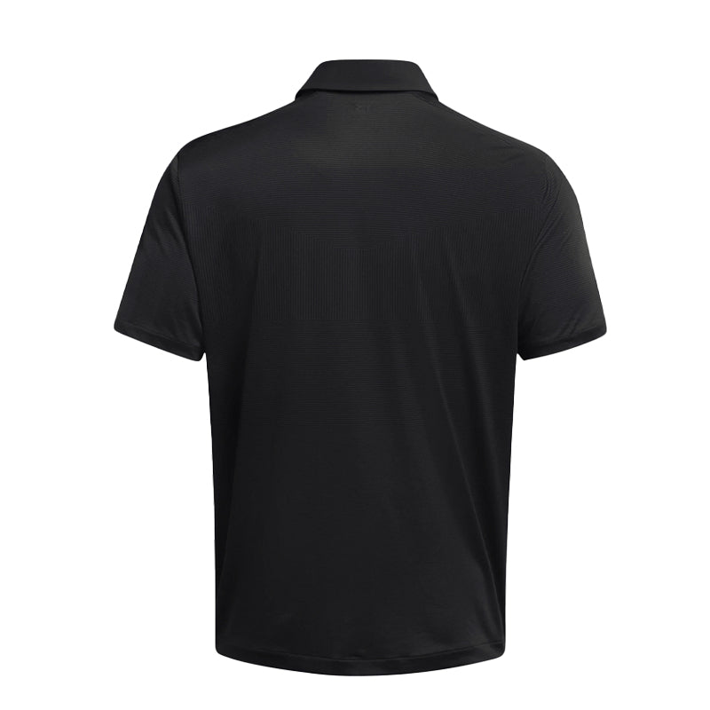 UNDER ARMOUR Tour Tips Jacquard Men's Polo (Black)