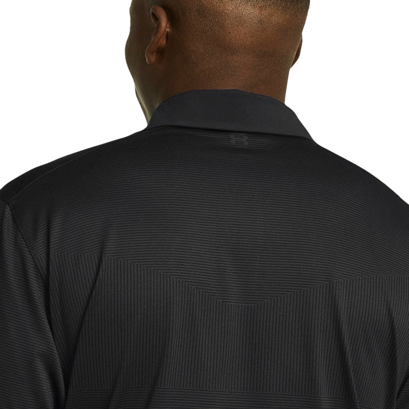 UNDER ARMOUR Tour Tips Jacquard Men's Polo (Black)