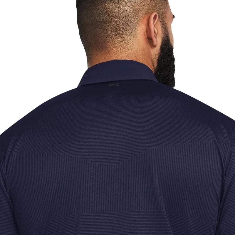 UNDER ARMOUR Tour Tips Jacquard Men's Polo (Midnight Navy)