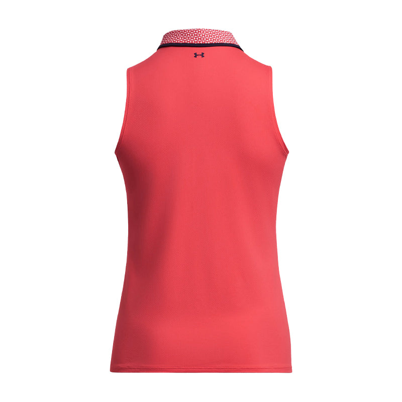 UNDER ARMOUR Iso-Chill Women's Sleeveless Polo (Red Solstice)
