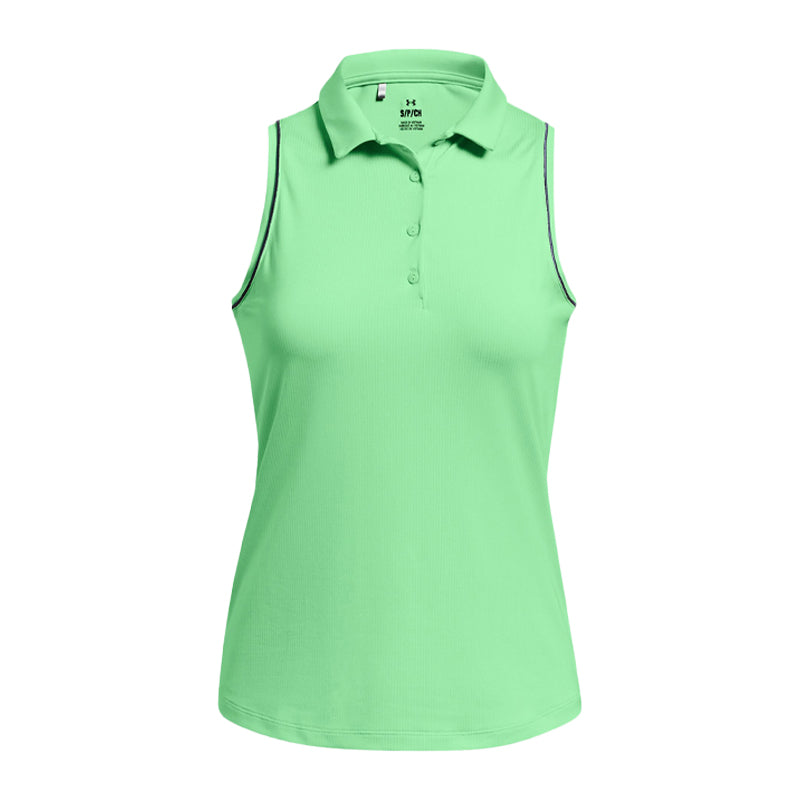 UNDER ARMOUR Playoff Jacquard Women's Sleeveless Polo (Green)