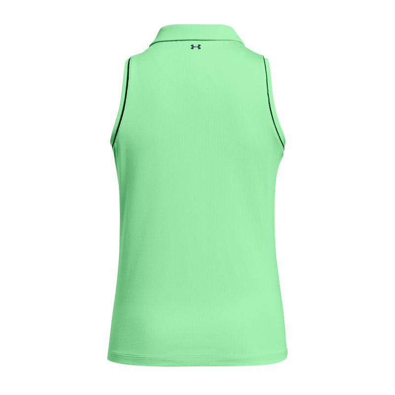 UNDER ARMOUR Playoff Jacquard Women's Sleeveless Polo (Green)