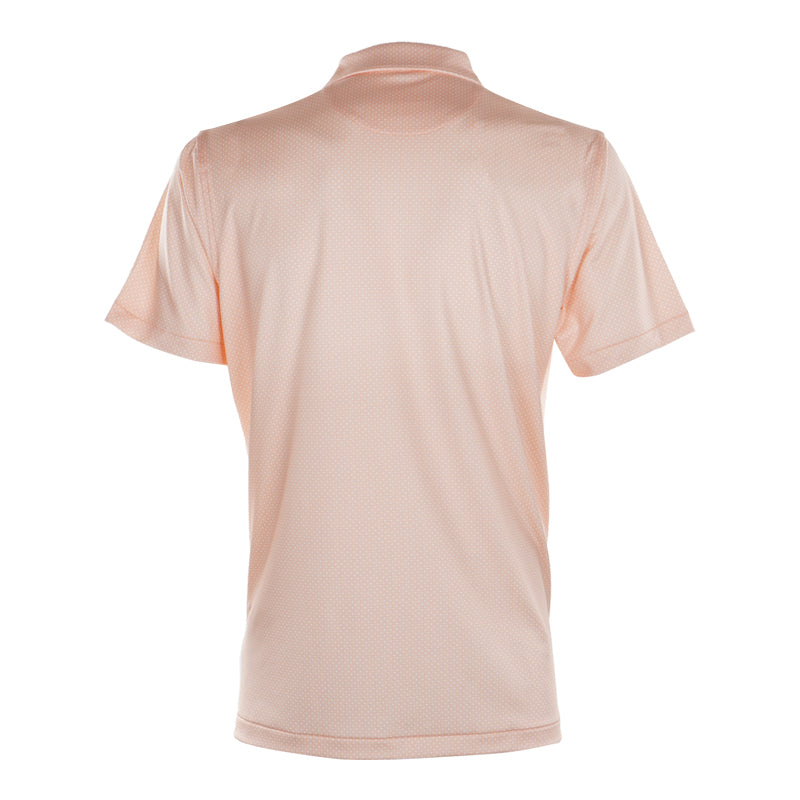 PETER MILLAR Tesseract Performance Jersey Men's Polo (Orange Nectar)