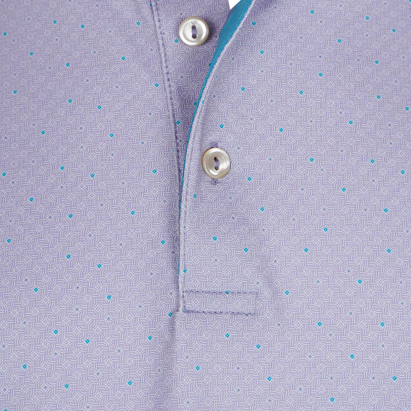 PETER MILLAR Soriano Performance Jersey Men's Polo (Lavender Fog)