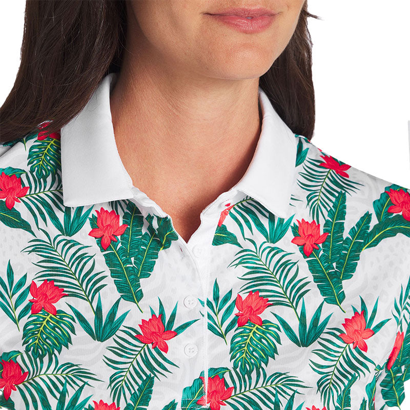 PUMA MATTR Tropic Women's Polo (White/Vine)