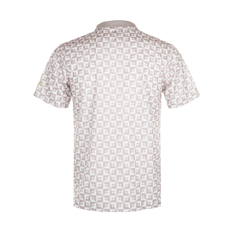 PUMA Japan Stretch Pique Monogram Men's Polo (Alabaster)