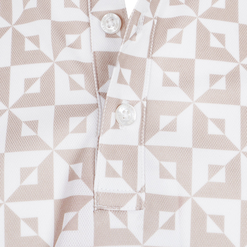 PUMA Japan Stretch Pique Monogram Men's Polo (Alabaster)