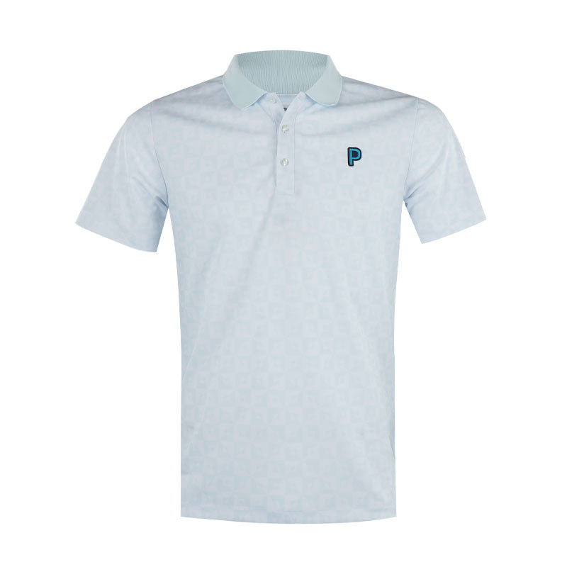 PUMA Japan Stretch Pique Monogram Men's Polo (Dew Drop)