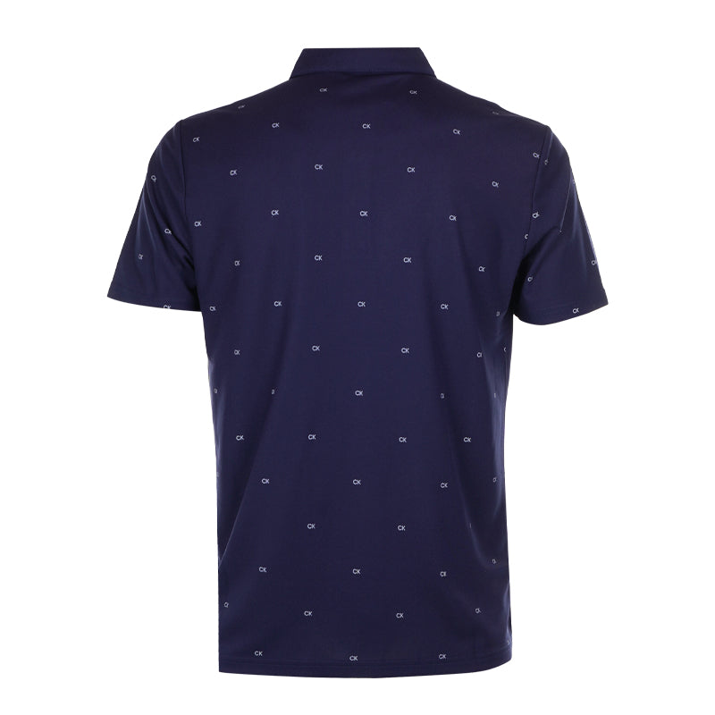 CALVIN KLEIN Monogram Men's Polo (Evening Blue)
