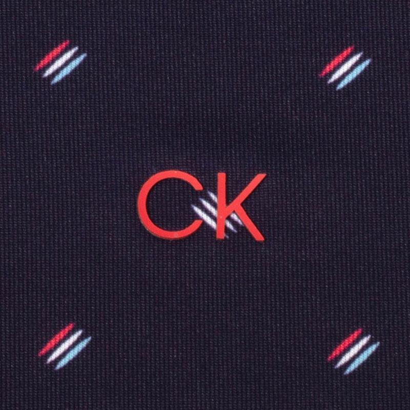 CALVIN KLEIN Treble Strike Print Men's Polo (Evening Blue)