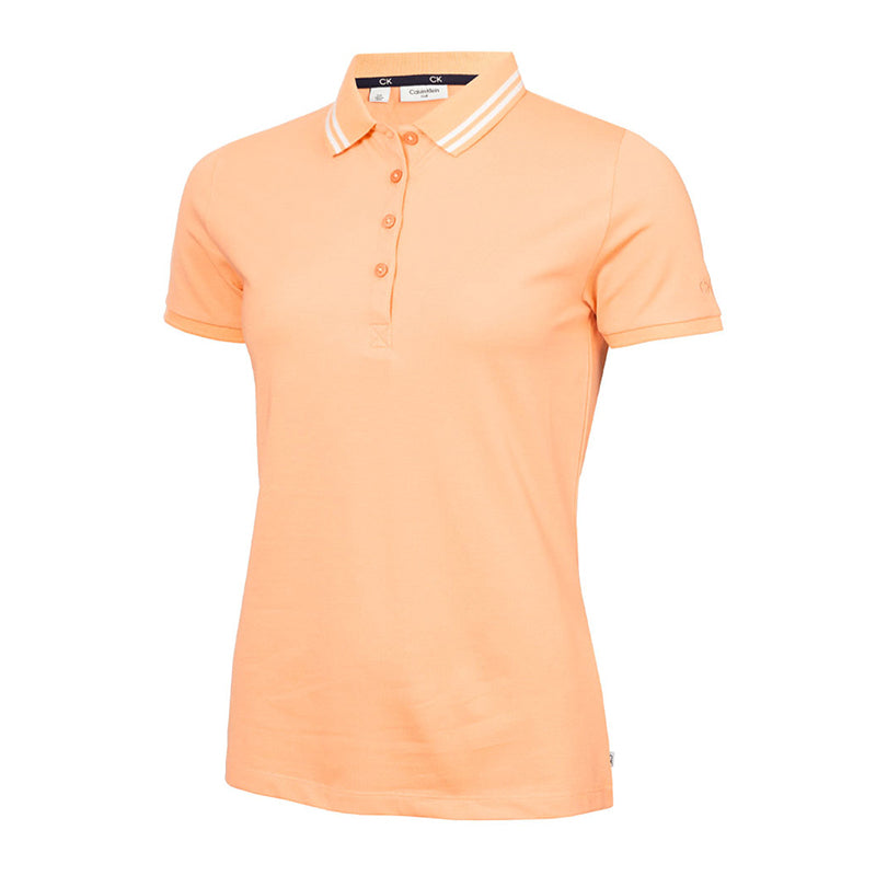 CALVIN KLEIN Brightmeadow Women's Polo (Peach Cobbler)