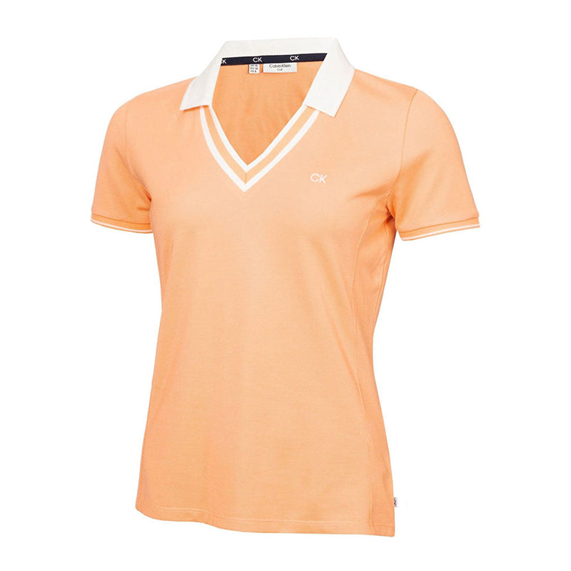 CALVIN KLEIN Delaware Women's Polo (Peach Cobbler)