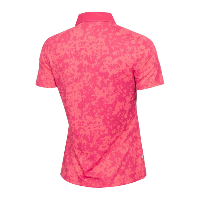 CALVIN KLEIN Canvas Print Women's Polo (Berry Pink)