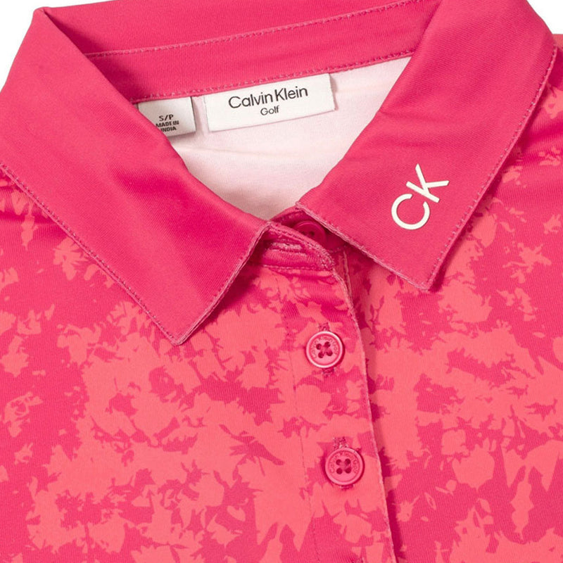 CALVIN KLEIN Canvas Print Women's Polo (Berry Pink)