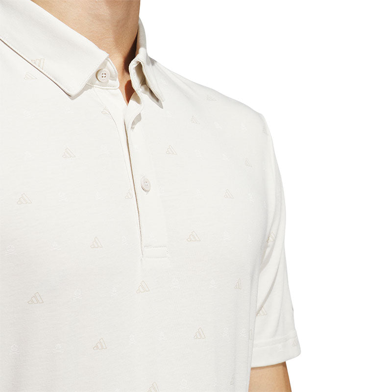 ADIDAS Go-To Mini-Crest Print Men's Polo (Alumina)