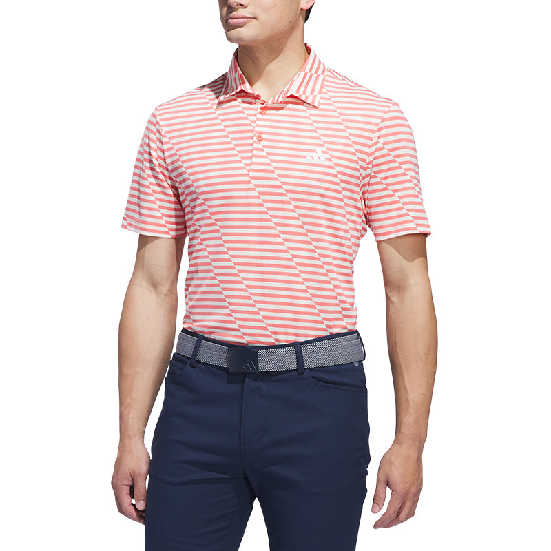 ADIDAS Ultimate365 Mesh Print Men's Polo (Red)