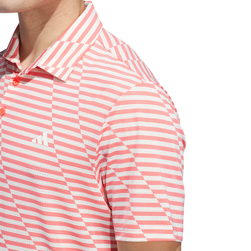 ADIDAS Ultimate365 Mesh Print Men's Polo (Red)
