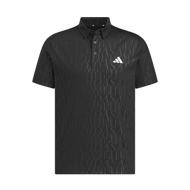 ADIDAS HEAT.RDY Debossed Men's Polo (Black)
