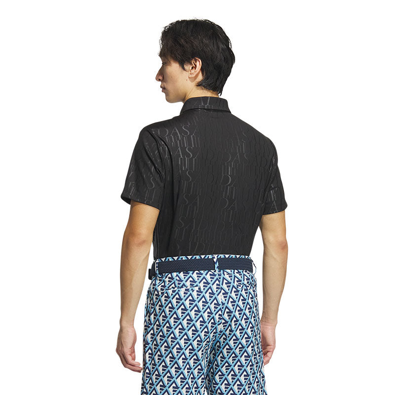 ADIDAS HEAT.RDY Debossed Men's Polo (Black)