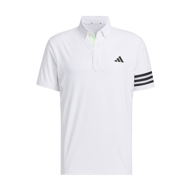 ADIDAS AEROREADY 3-Stripes Men's Short Sleeve Polo (White)