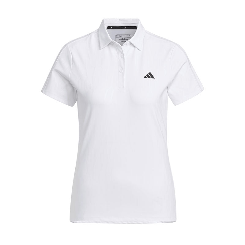 ADIDAS HEAT.RDY Debossed Men's Polo (White)