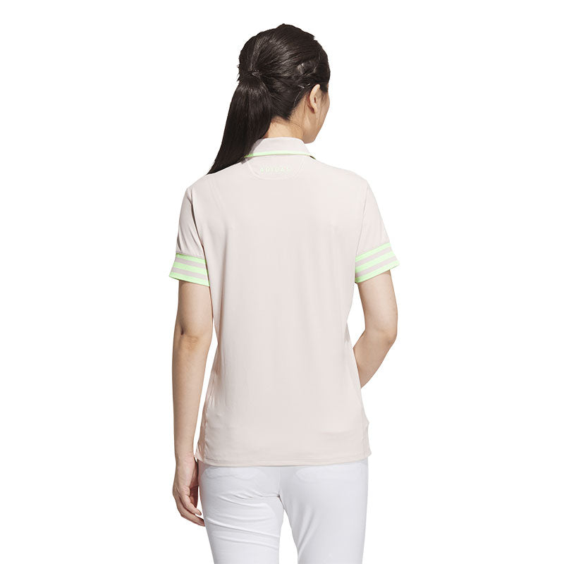 ADIDAS AEROREADY 3-Stripes Women's Polo (Mauve)
