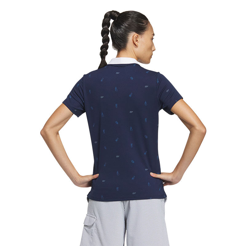 ADIDAS AEROREADY Playgreen Monogram Women's Polo (Navy)