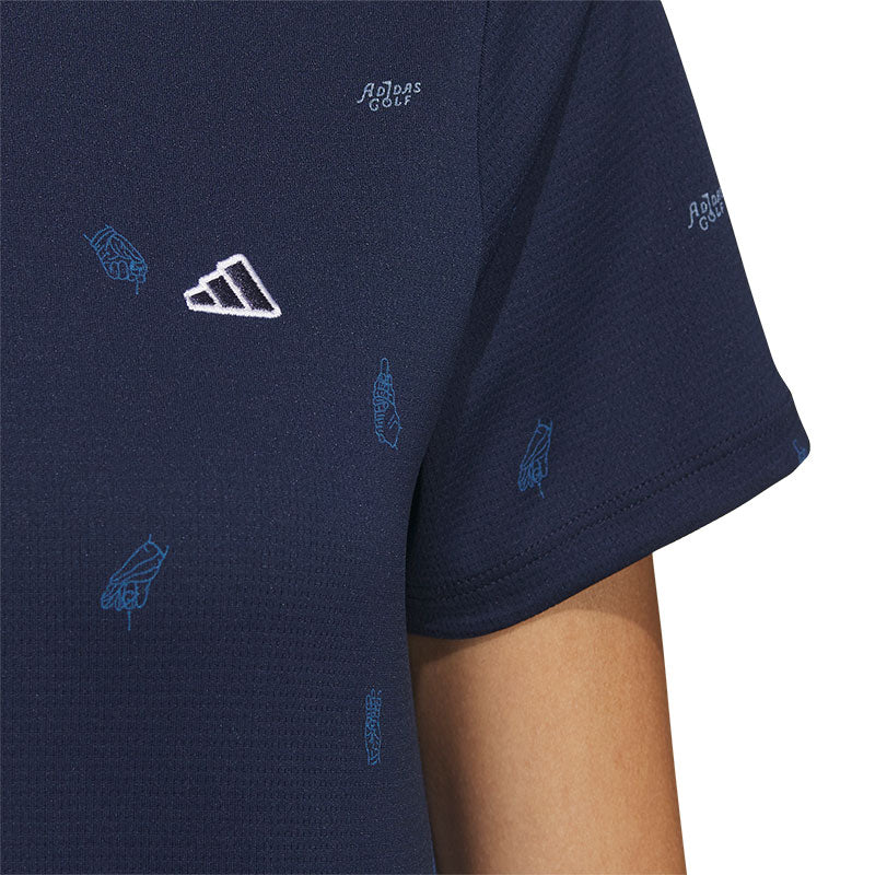 ADIDAS AEROREADY Playgreen Monogram Women's Polo (Navy)