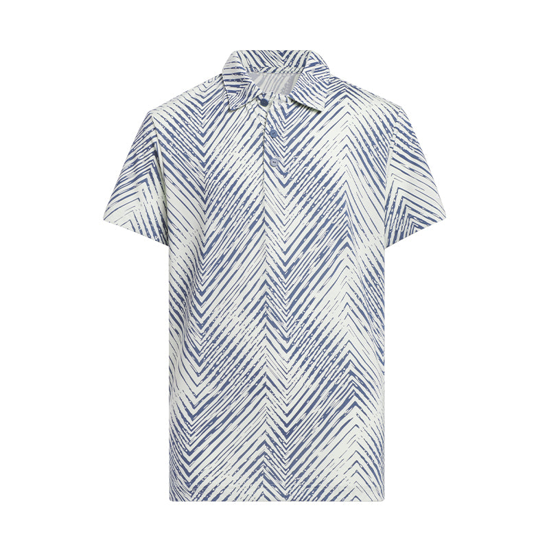 ADIDAS Ultimate365 Herringbone Scripted Junior Polo