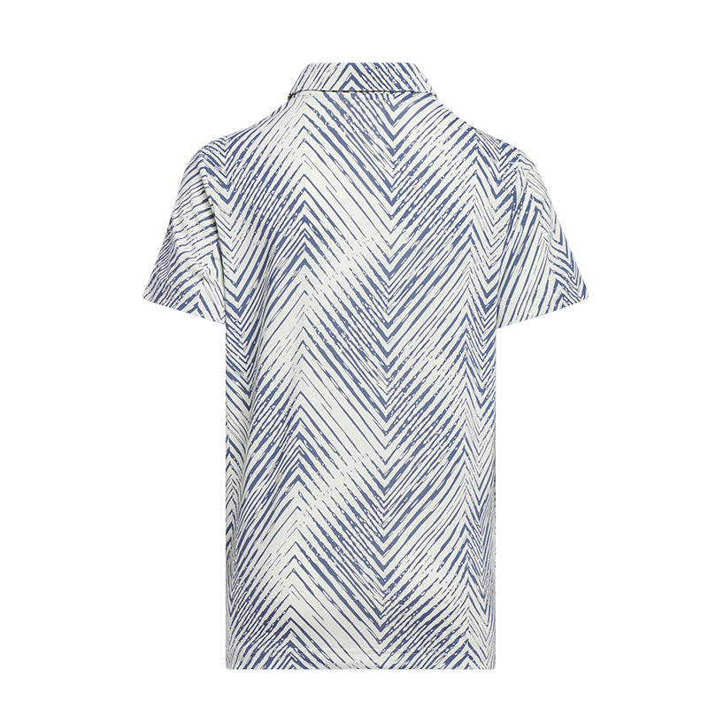 ADIDAS Ultimate365 Herringbone Scripted Junior Polo