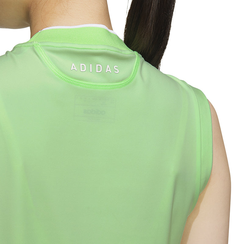 ADIDAS Women's Sleeveless Mock Shirt (Green)