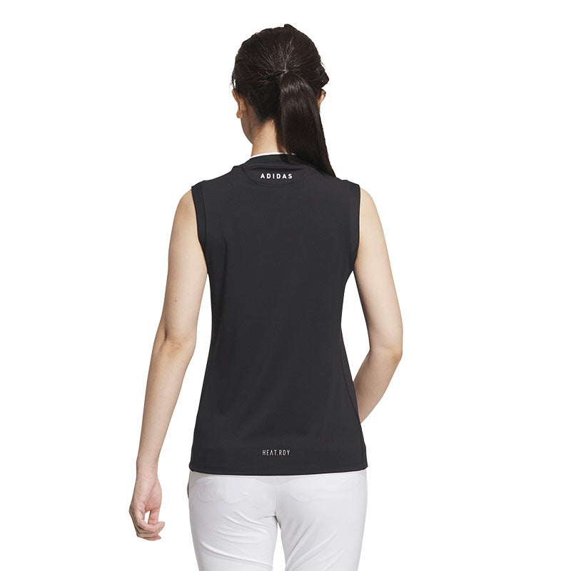 ADIDAS HEAT.RDY Women's Sleeveless Mock Shirt (Black)