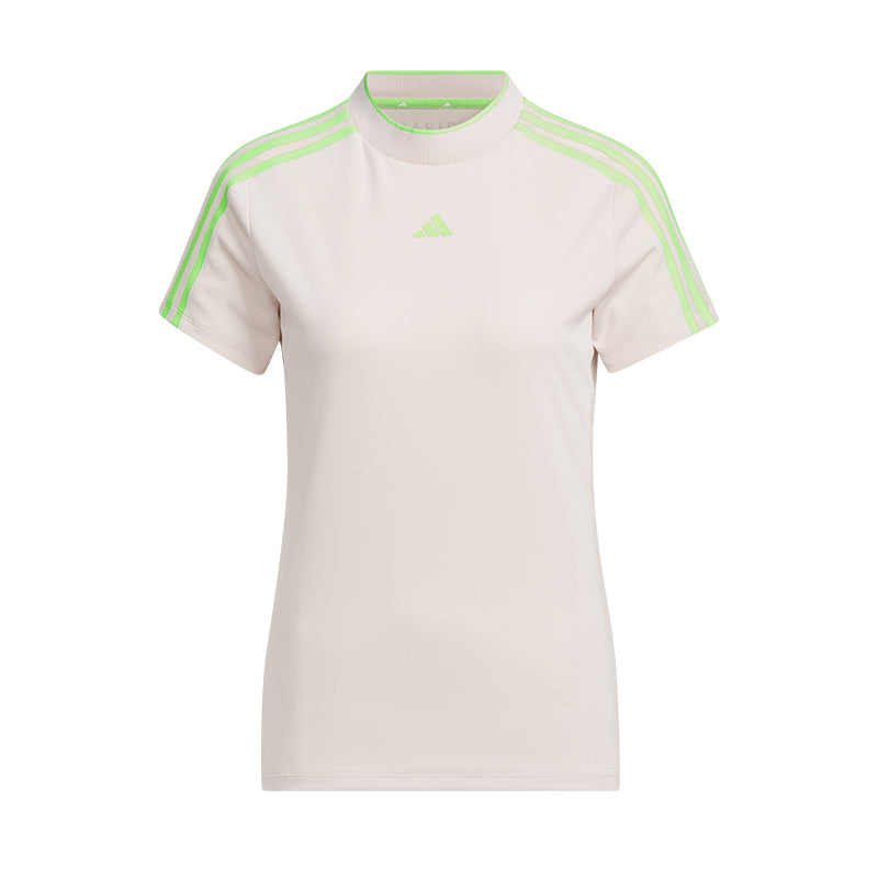 ADIDAS Essential 3-Stripes Women's Mock Shirt (Mauve)
