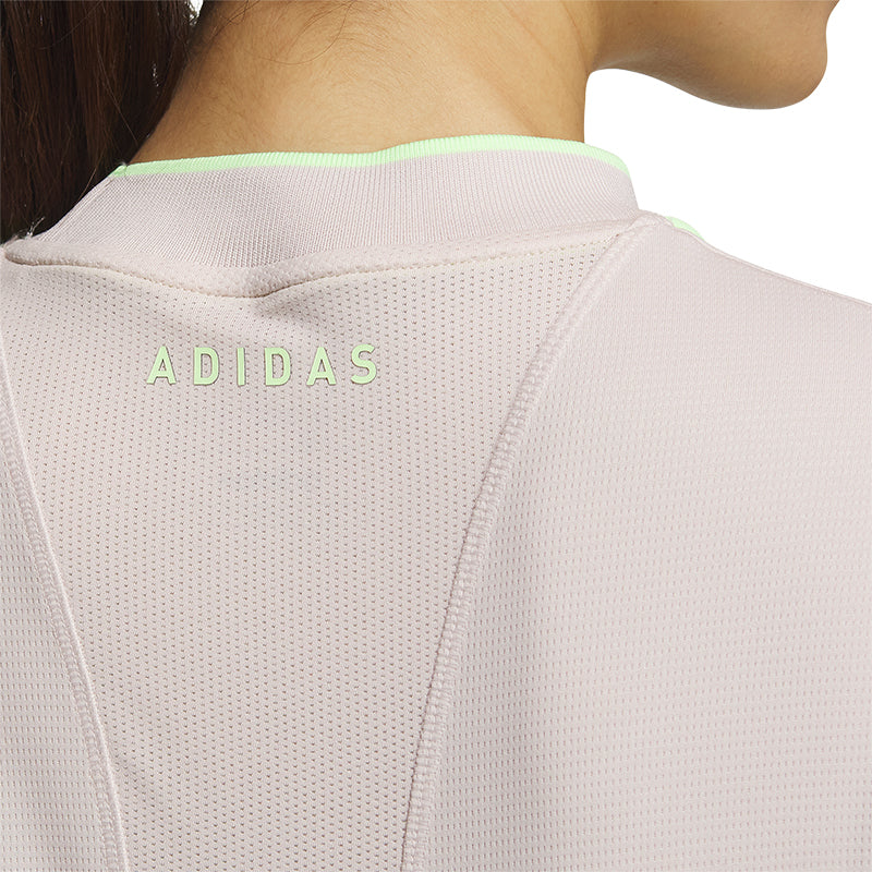 ADIDAS Essential 3-Stripes Women's Mock Shirt (Mauve)
