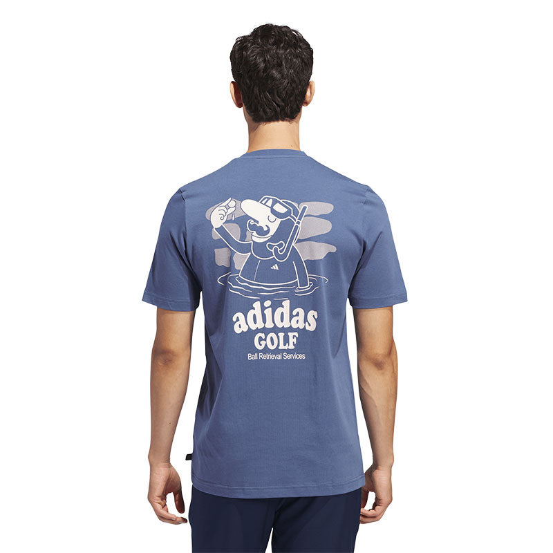 ADIDAS Ball Retrieval Graphic Pocket Men's T-Shirt (Ink)