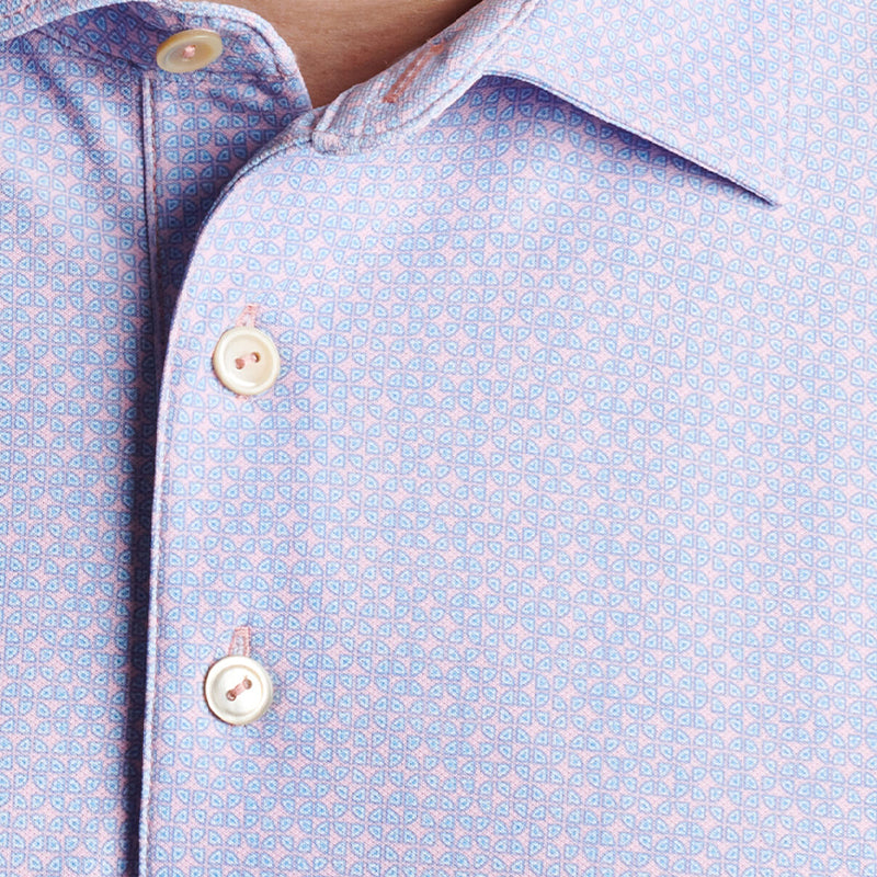 PETER MILLAR Shirly Performance Mesh Men's Polo (Palmer Pink)