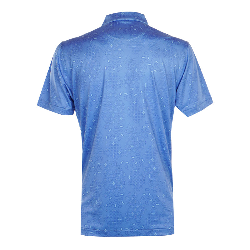 PETER MILLAR Geo Paisley Performance Jersey Men's Polo (Bonnet)