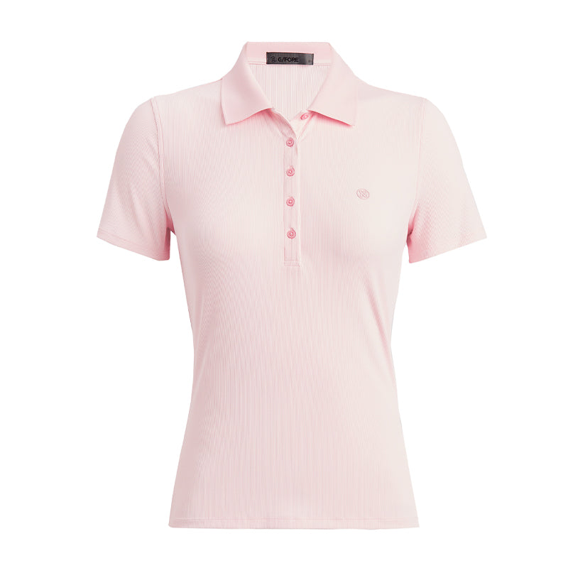 GFORE Ribbed Tech Nylon Women's Polo (Blush)